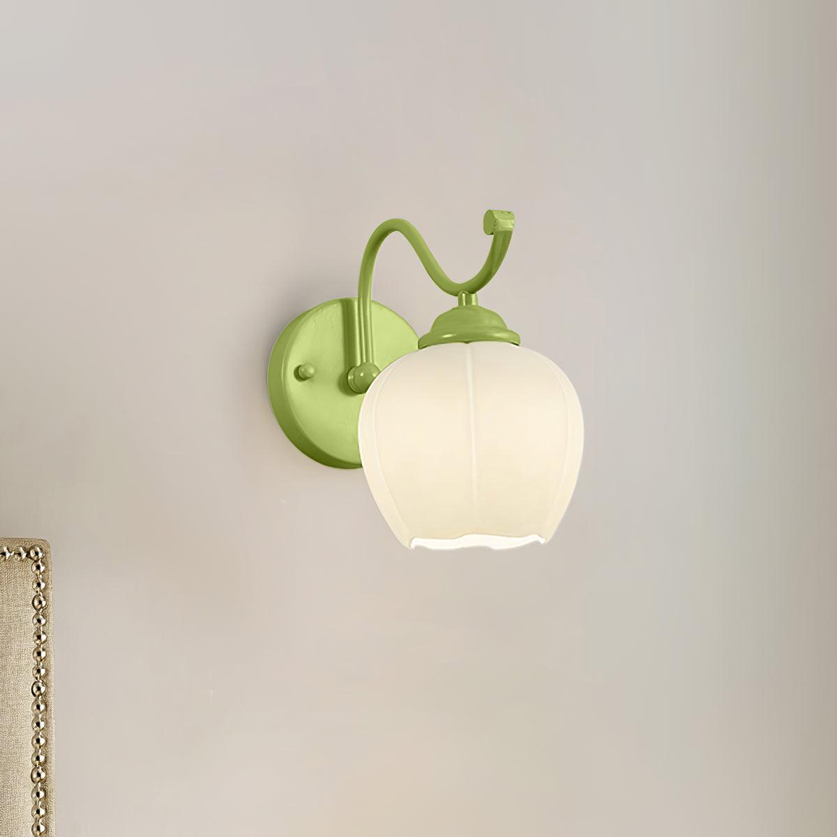 Lomance Lily Wall Lamp ? 10.2″ x H 9.8″/ Dia 26cm x H 25cm / Green Wall lamp