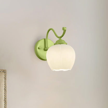 Lomance Lily Wall Lamp ? 10.2″ x H 9.8″/ Dia 26cm x H 25cm / Green Wall lamp
