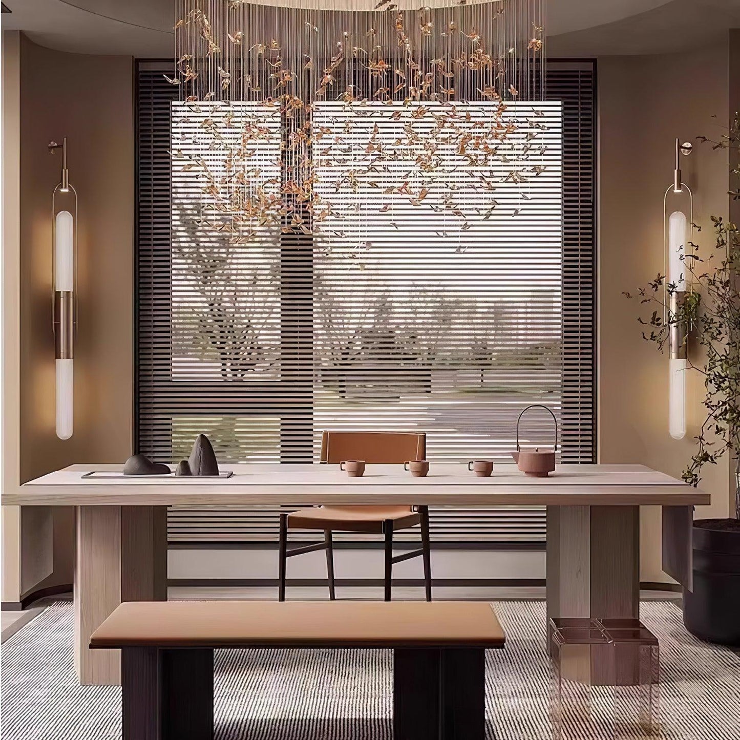 Long Arc Glass Wall Lamp Wall lamp
