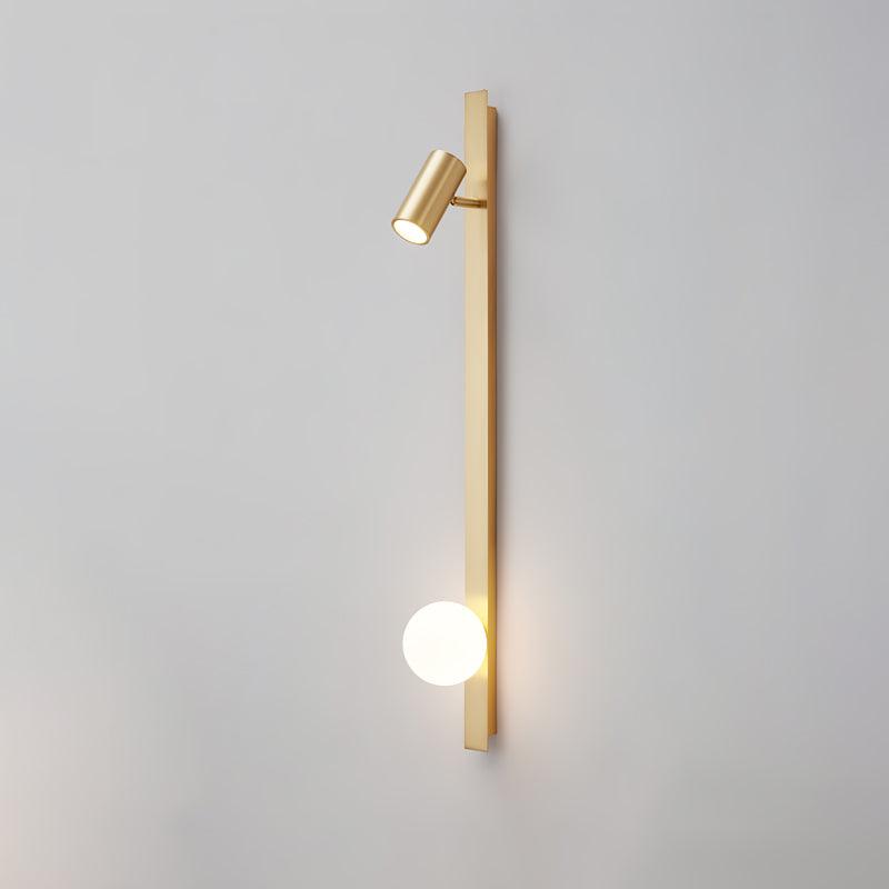 Long Arm Wall Light W 3.9″ x H 31.5″ / W 10cm x H 80cm / Brass Wall lamp