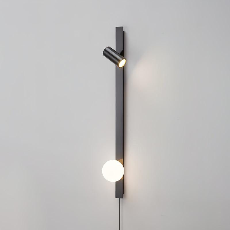 Long Arm Plug-in Wall Light W 3.9″ x H 31.5″ / W 10cm x H 80cm / Black / US Plug Wall lamp