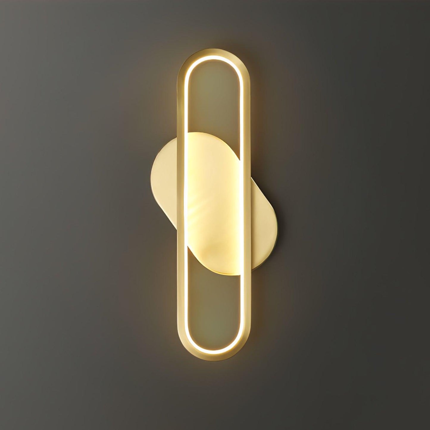 Long Ova Wall Lamp ? 7.1″ x H 15.7″ / Dia 18cm x H 40cm / Brass / Warm Light Wall lamp