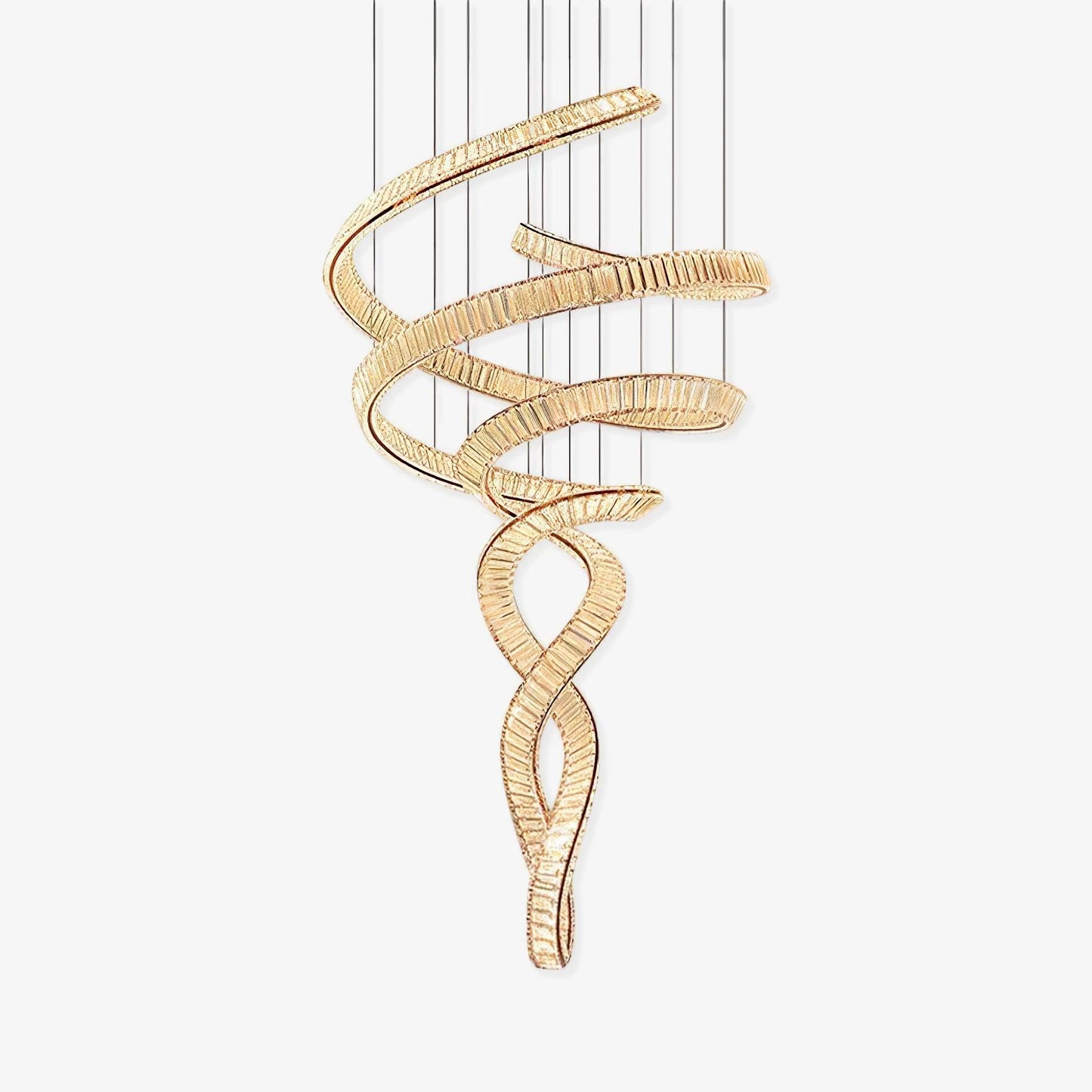 Long Spiral Crystal Chandelier Chandelier