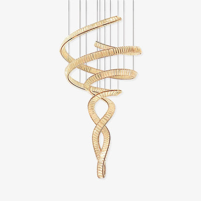 Long Spiral Crystal Chandelier Chandelier