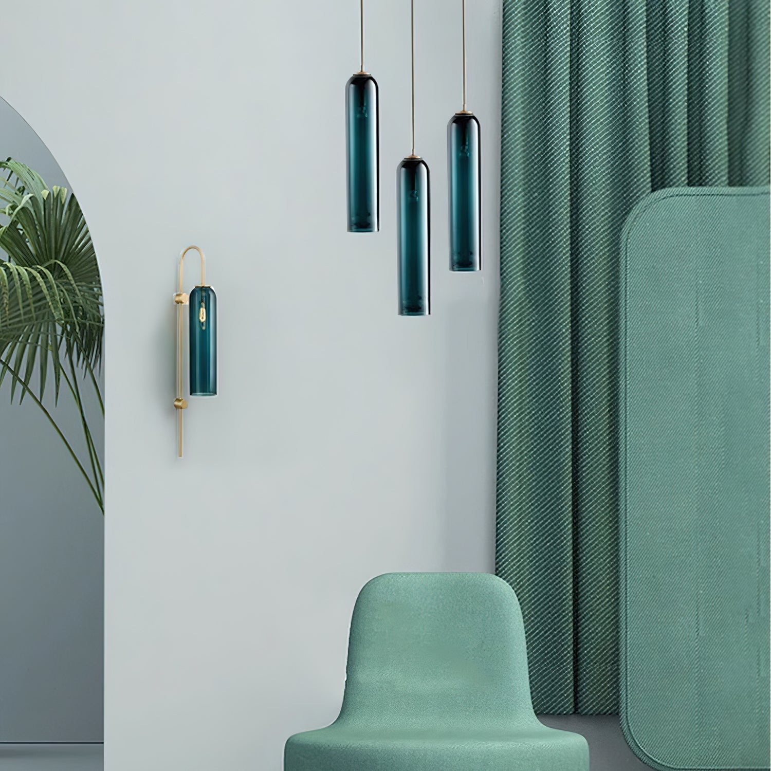 Long Tube Glass Pendant Light Pendant light