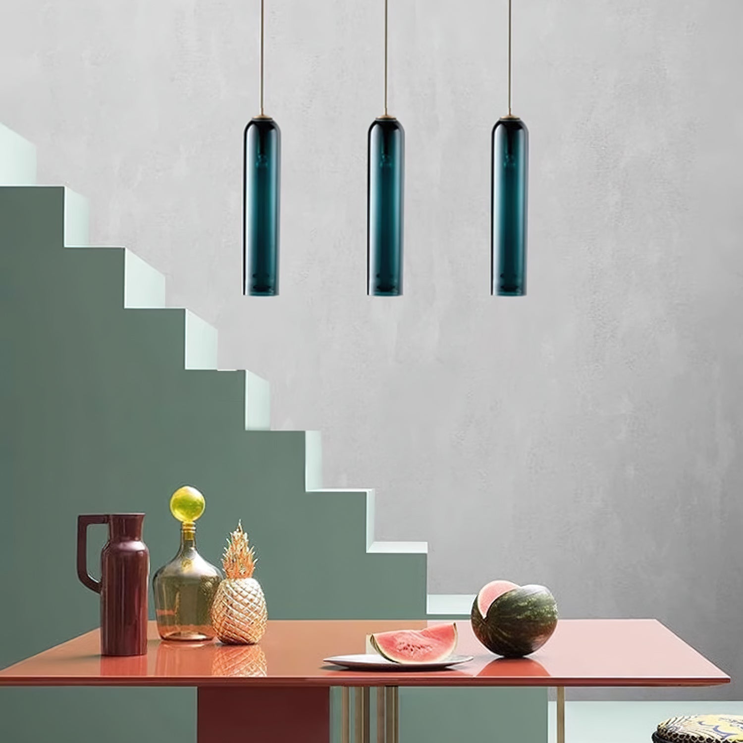 Long Tube Glass Pendant Light Pendant light