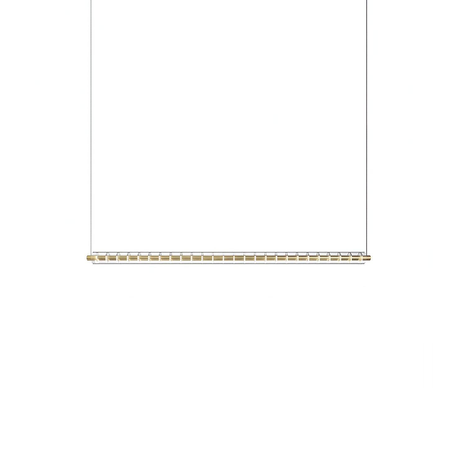 Loop Pendant lamp L 47.2″ x H 59’’ / L 120cm x H 150cm / Gold & Clear / Warm Light Pendant light