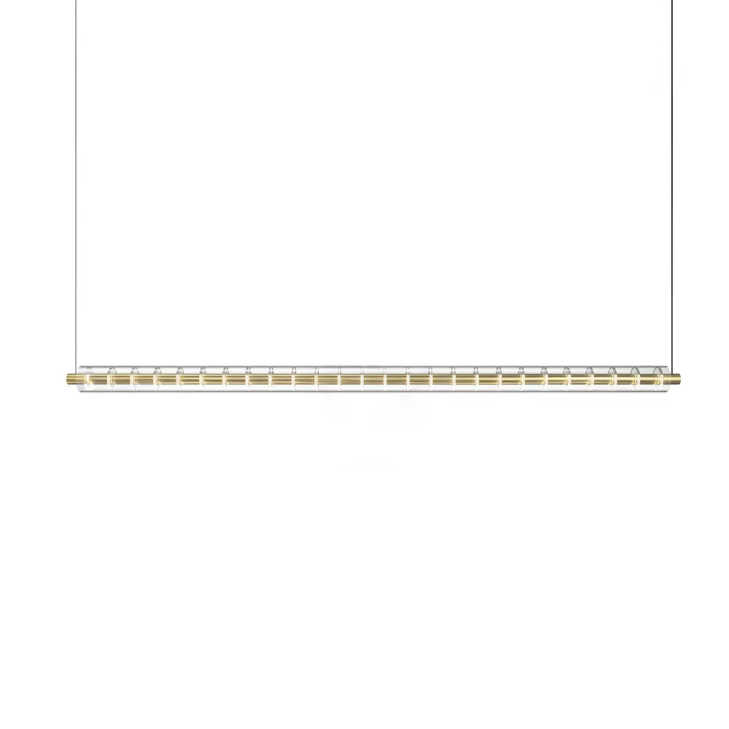Loop Pendant lamp L 59’’ x H 59’’ / L 150cm x H 150cm / Gold & Clear / Warm Light Pendant light