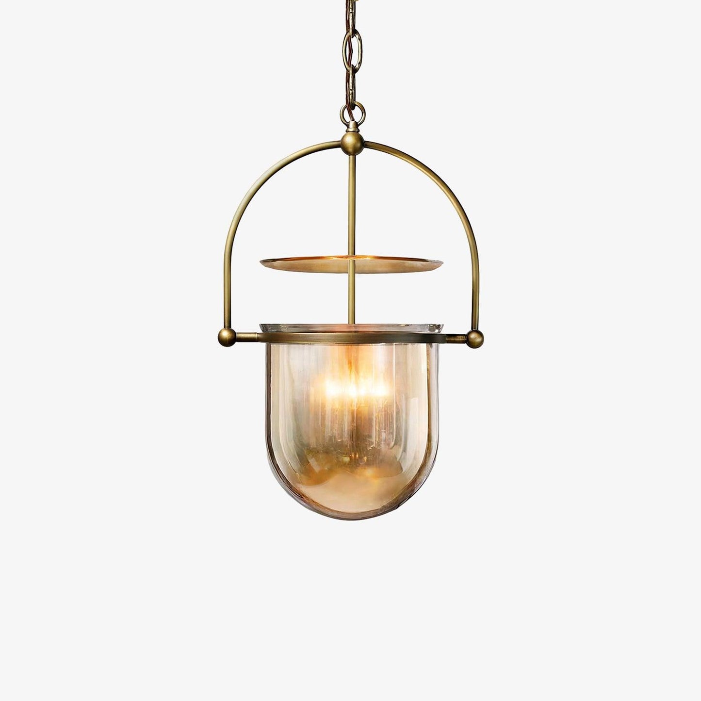 Lorford Cup Pendant Light ? 13.4″ x H 19.7″ / Dia 34cm x H 50cm / Gold & Amber Pendant light