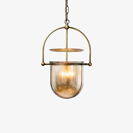 Lorford Cup Pendant Light ? 13.4″ x H 19.7″ / Dia 34cm x H 50cm / Gold & Amber Pendant light