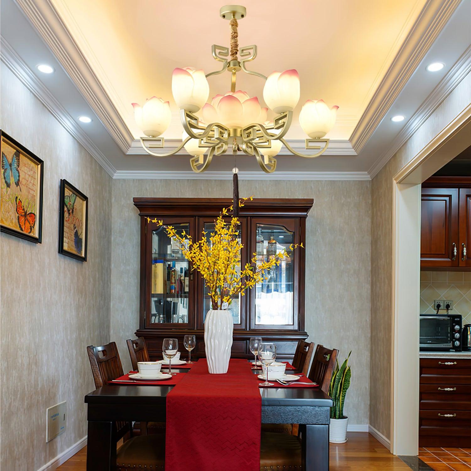Lotus Bloom Chandelier Chandelier