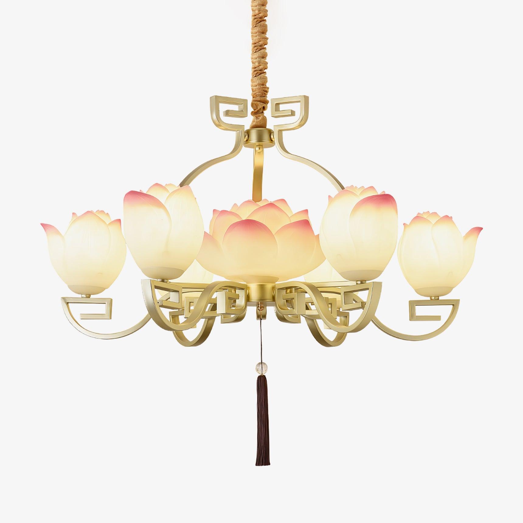 Lotus Bloom Chandelier Chandelier