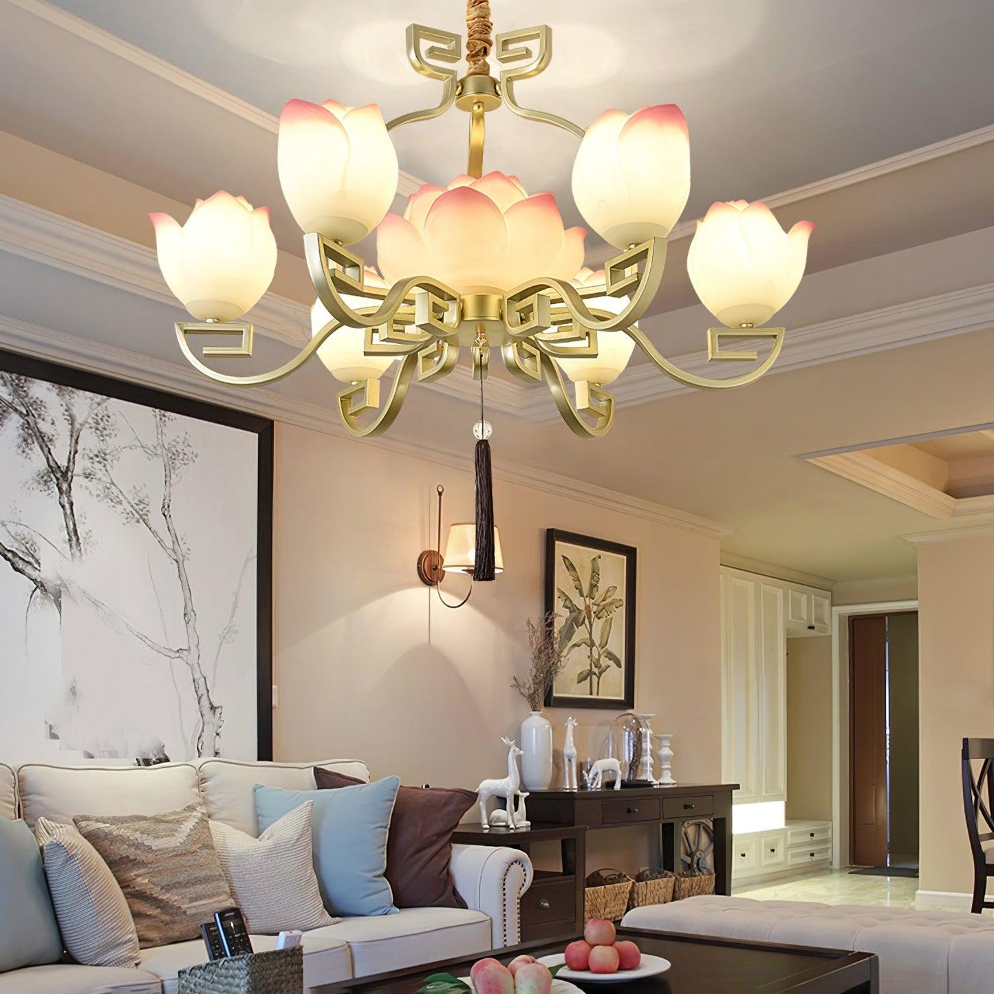 Lotus Bloom Chandelier Chandelier
