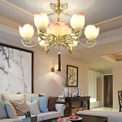 Lotus Bloom Chandelier Chandelier