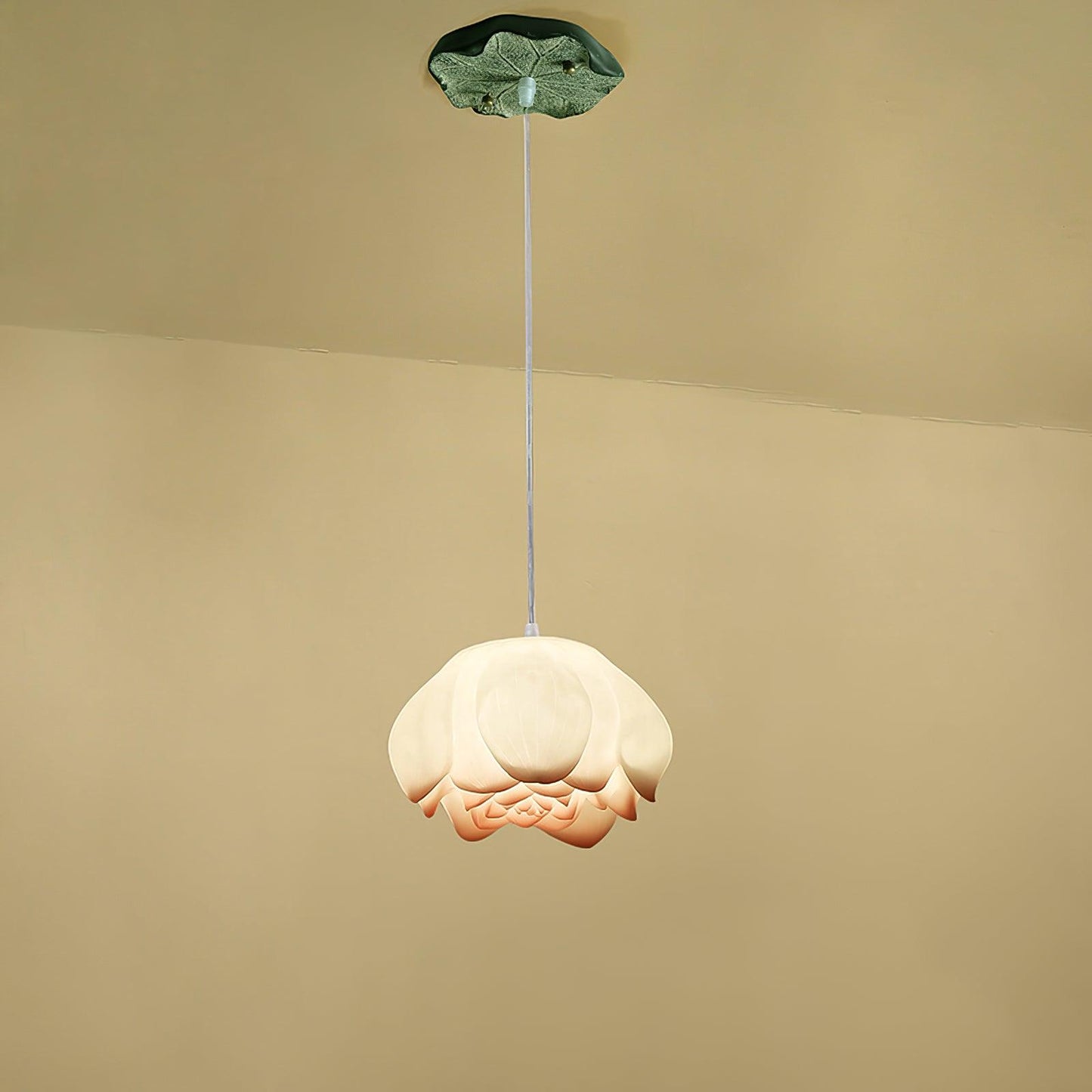 Lotus Chandelier ? 11.8″ x H 59″ / Dia 30cm x H 150cm Pink Chandelier