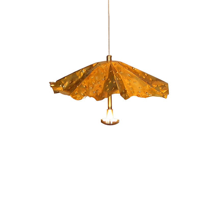 Livra Leaf Chandelier 1 head: ? 11.8″ x H 2.7″ / Dia 30cm x H 7cm / Brass Chandelier