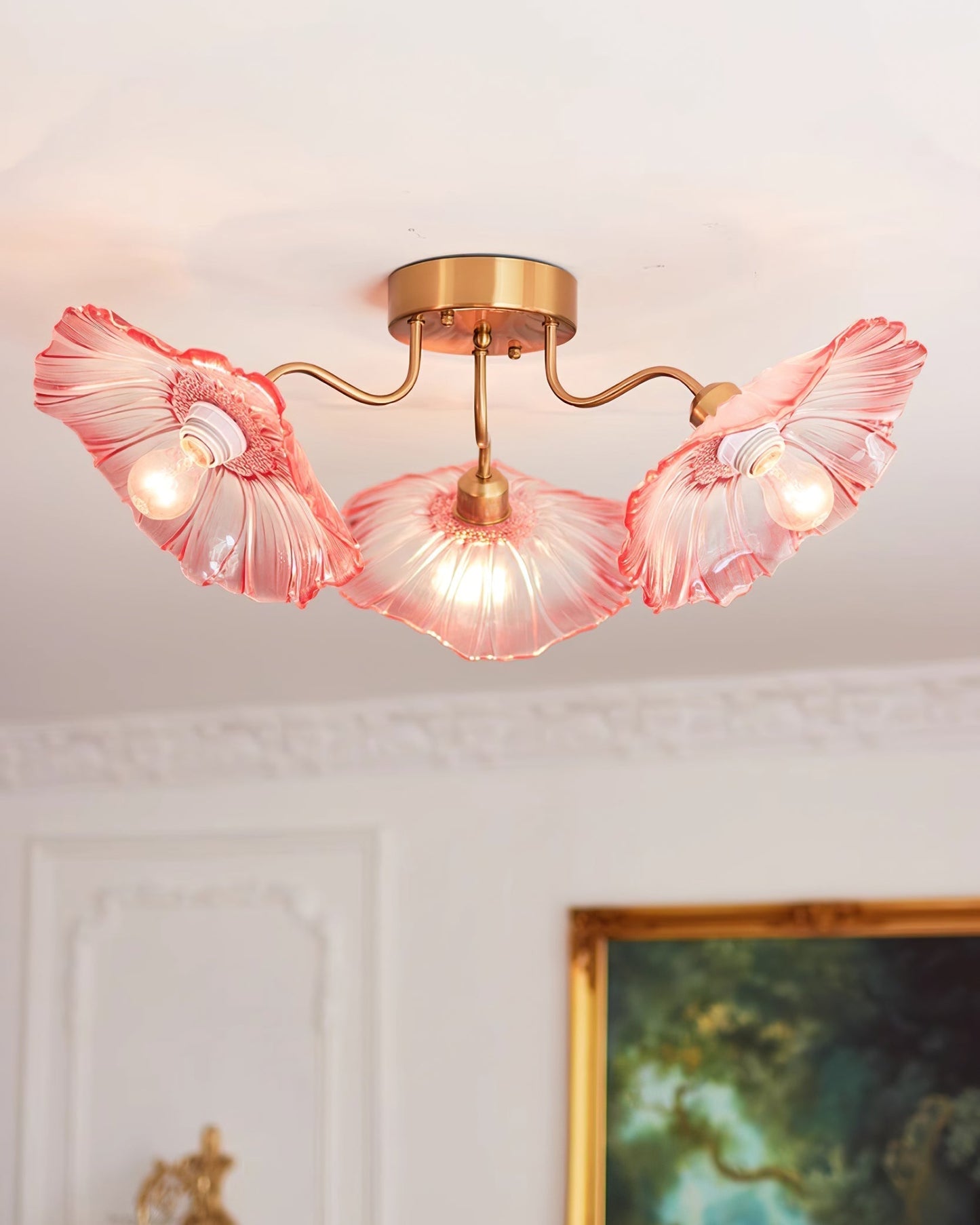 Lotus Leaf Glass Ceiling Lamp Ceiling lamp