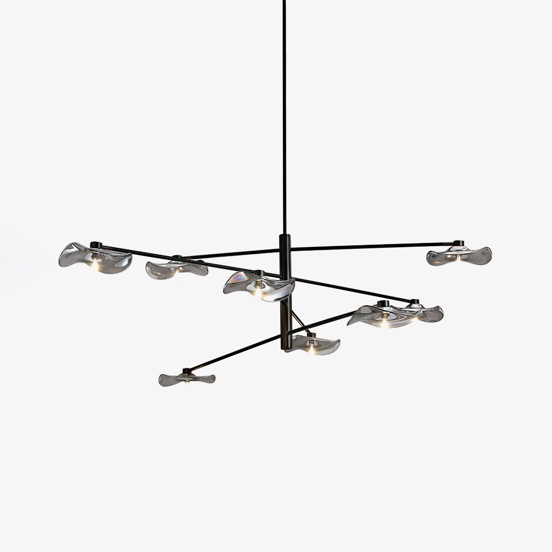 Lotus Leaves Glass Chandelier Pendant light