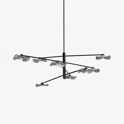 Lotus Leaves Glass Chandelier Pendant light