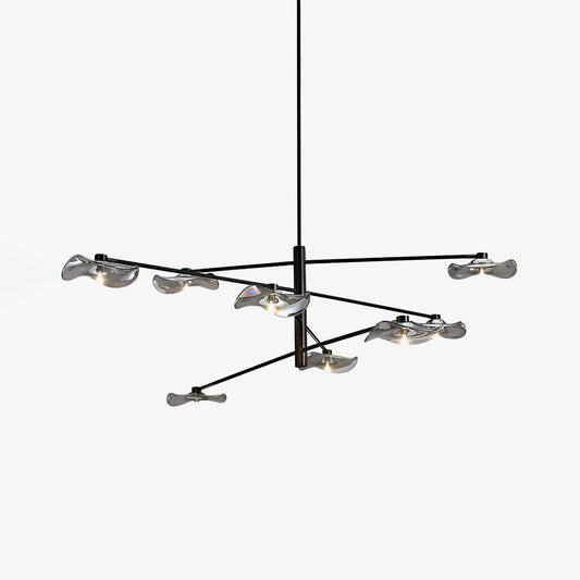 Lotus Leaves Glass Chandelier Pendant light