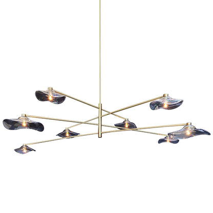 Lotus Leaves Glass Chandelier Pendant light