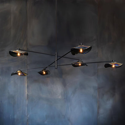 Lotus Leaves Glass Chandelier Pendant light