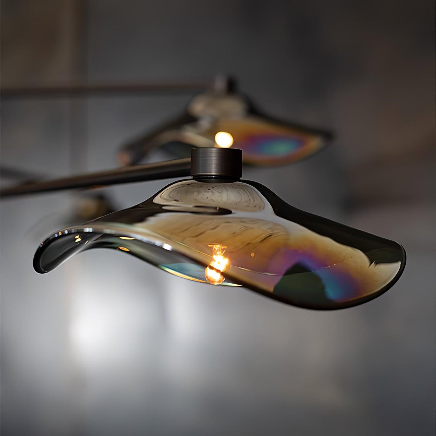 Lotus Leaves Glass Chandelier Pendant light