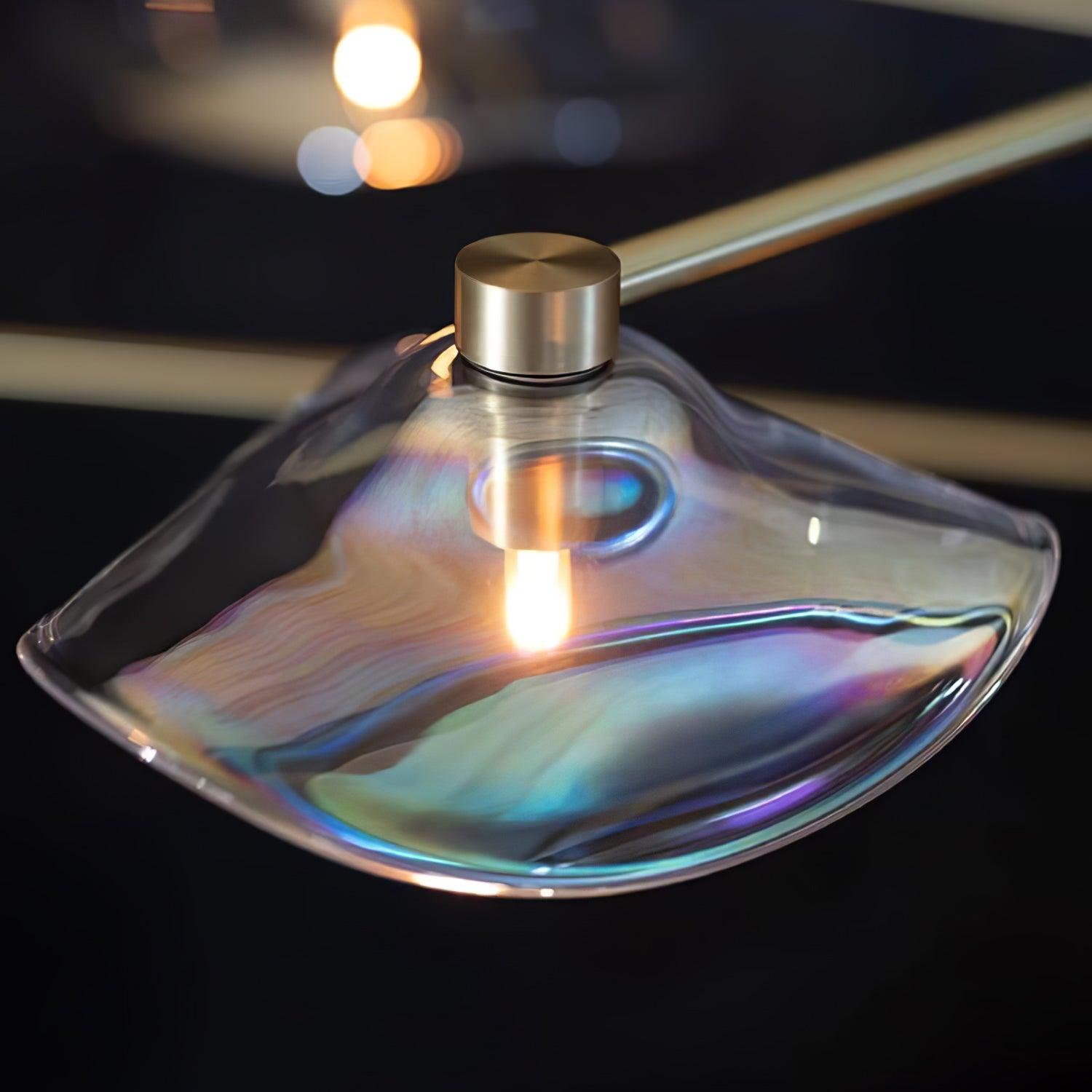 Lotus Leaves Glass Chandelier Pendant light