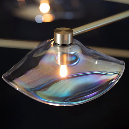 Lotus Leaves Glass Chandelier Pendant light