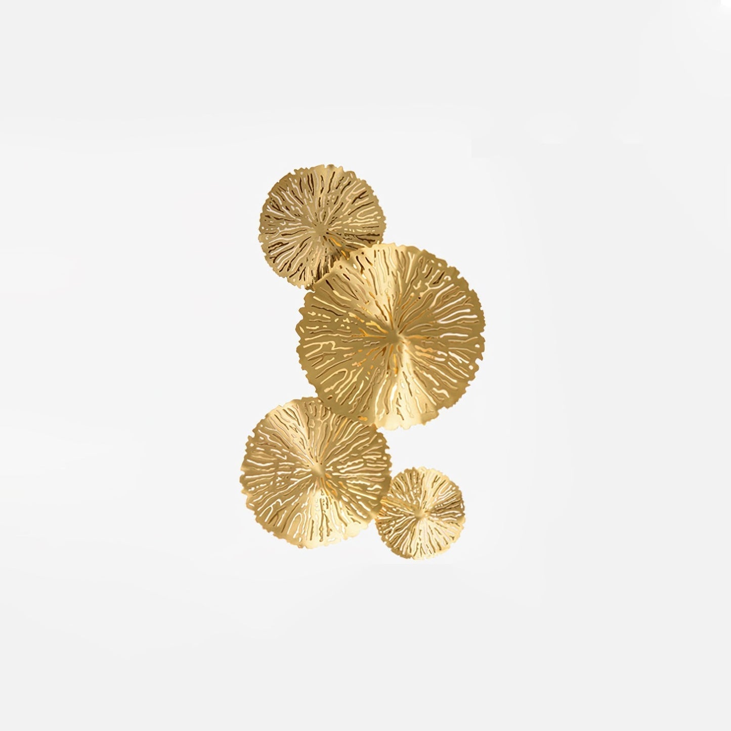 Lotus Leaf Wall Sconce Model E: W 12.2″ x H 22.4″ / W 31cm x H 57cm / Stainless steel/metal Wall lamp