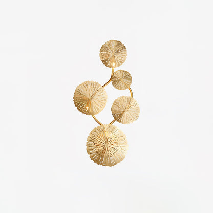 Lotus Leaf Wall Sconce Model H: W 15.4″ x H 27.2″ / W 39cm x H 69cm / Stainless steel/metal Wall lamp