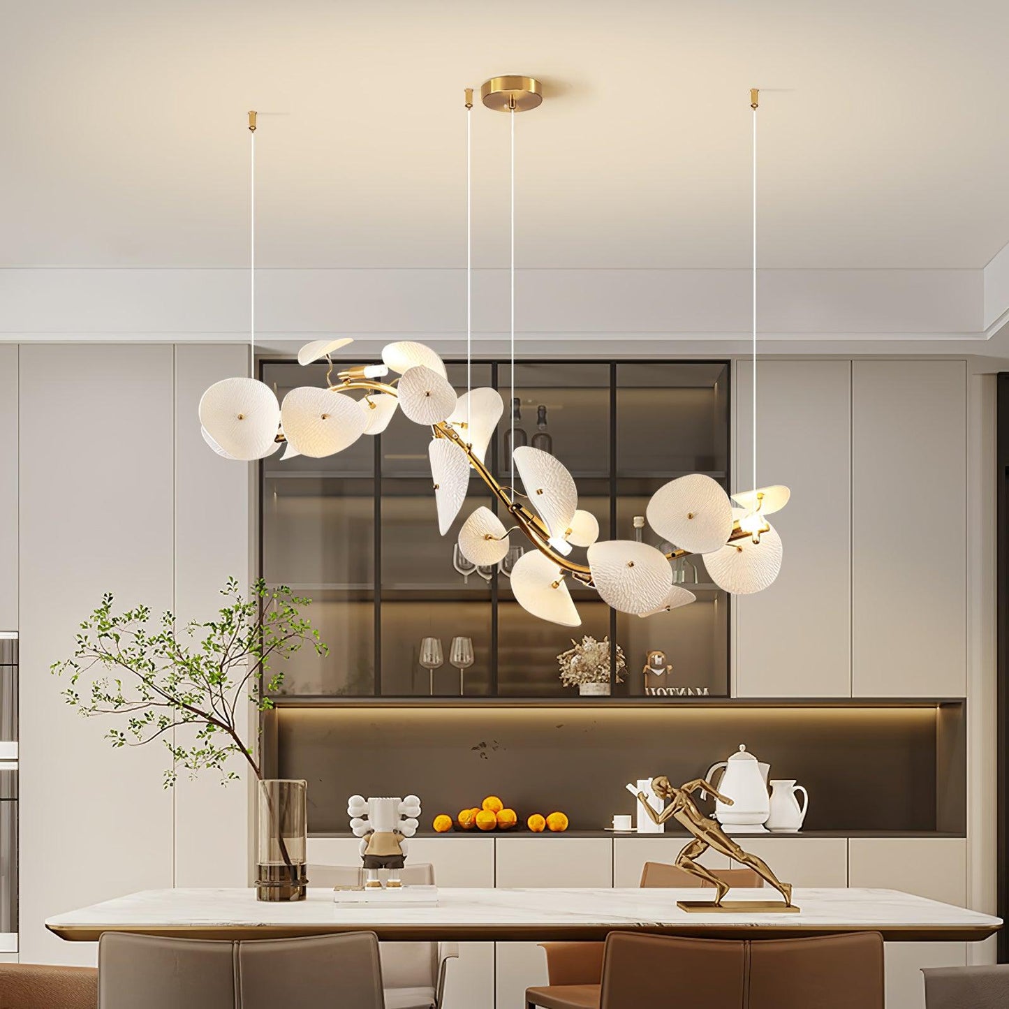 Lotus Petal Chandelier Chandelier