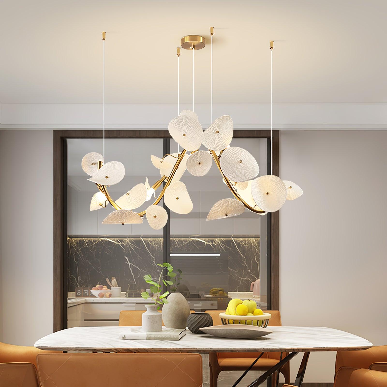 Lotus Petal Chandelier Chandelier