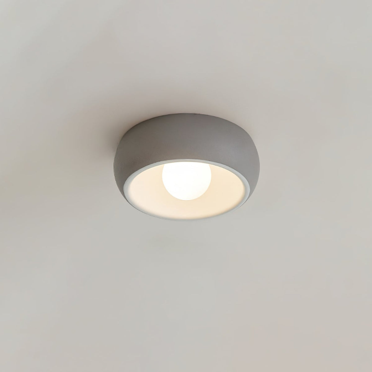 Louis Round Ceiling Light Dia 11.8″ x H 4.3″ / Grey Ceiling lamp
