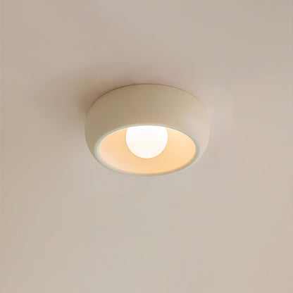 Louis Round Ceiling Light Dia 11.8″ x H 4.3″ / Beige Ceiling lamp
