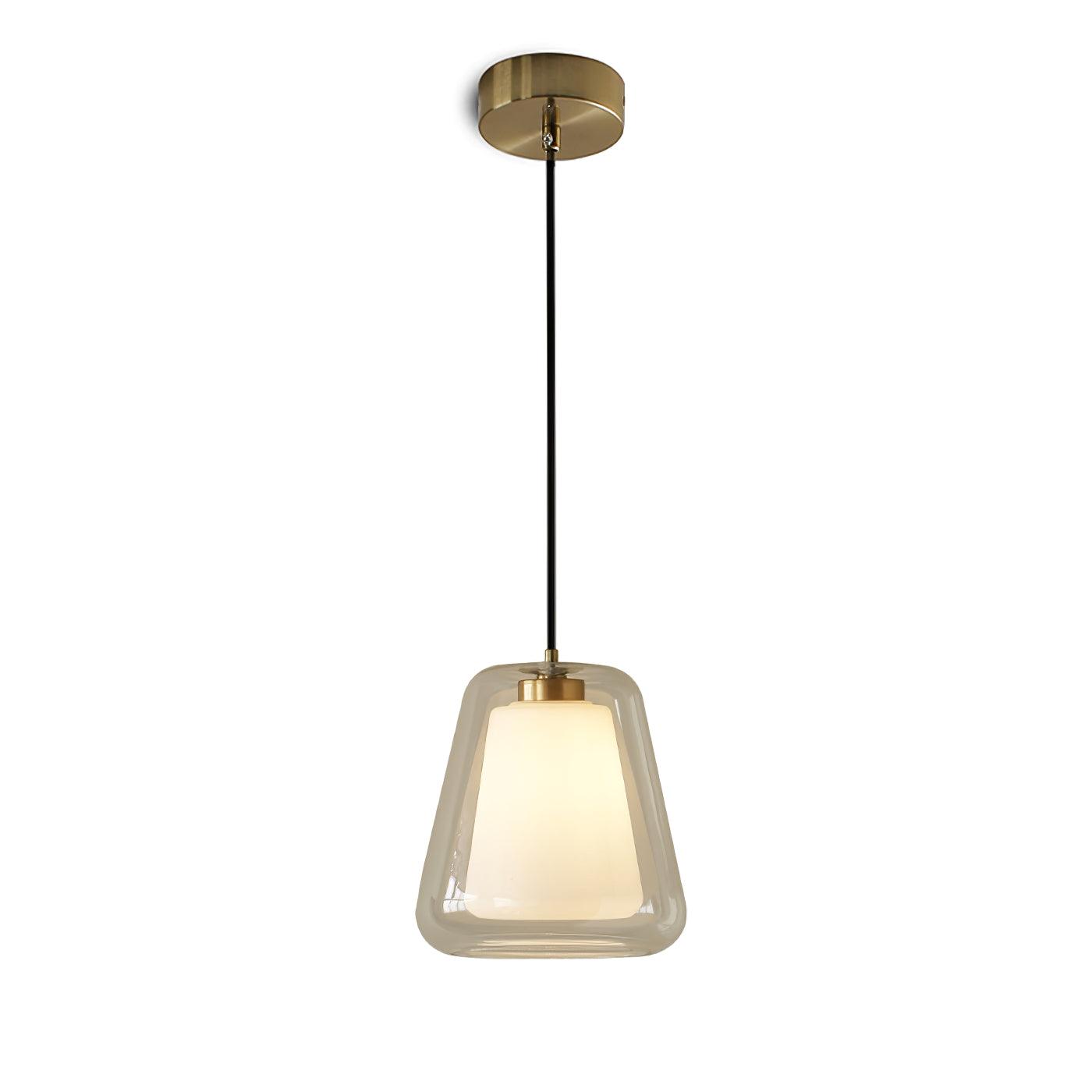 Lucinda Pendant Light Dia 10.6″ x H 12.2″ / Dia 27cm x H 31cm / Gold & Transparent Pendant light
