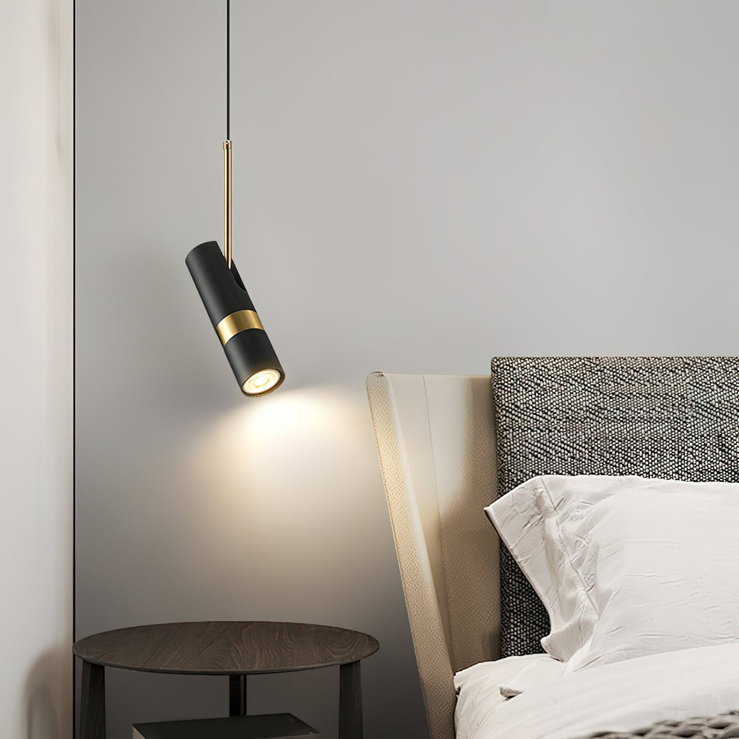 Lukas Pendant Light Dia 2.4″ x H 7.9″ / Dia 6cm x H 20cm / Black & Gold Pendant light