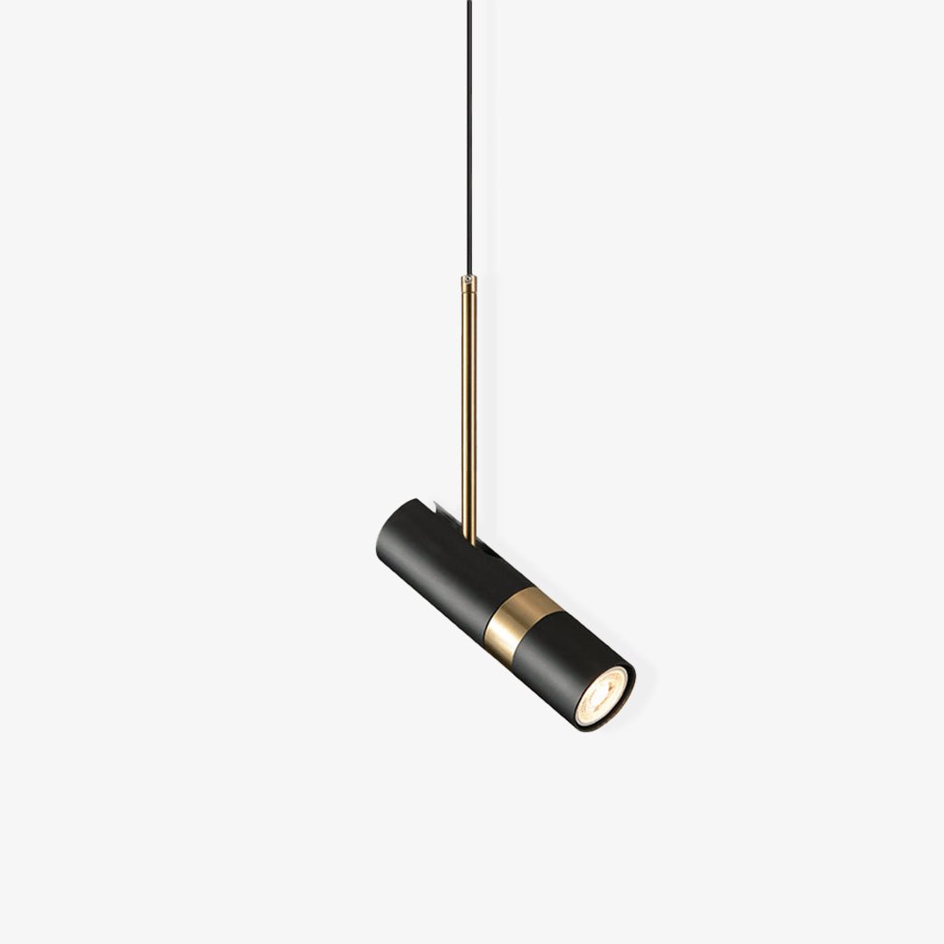 Lukas Pendant Light Dia 2.4″ x H 7.9″ / Dia 6cm x H 20cm / Black & Gold Pendant light
