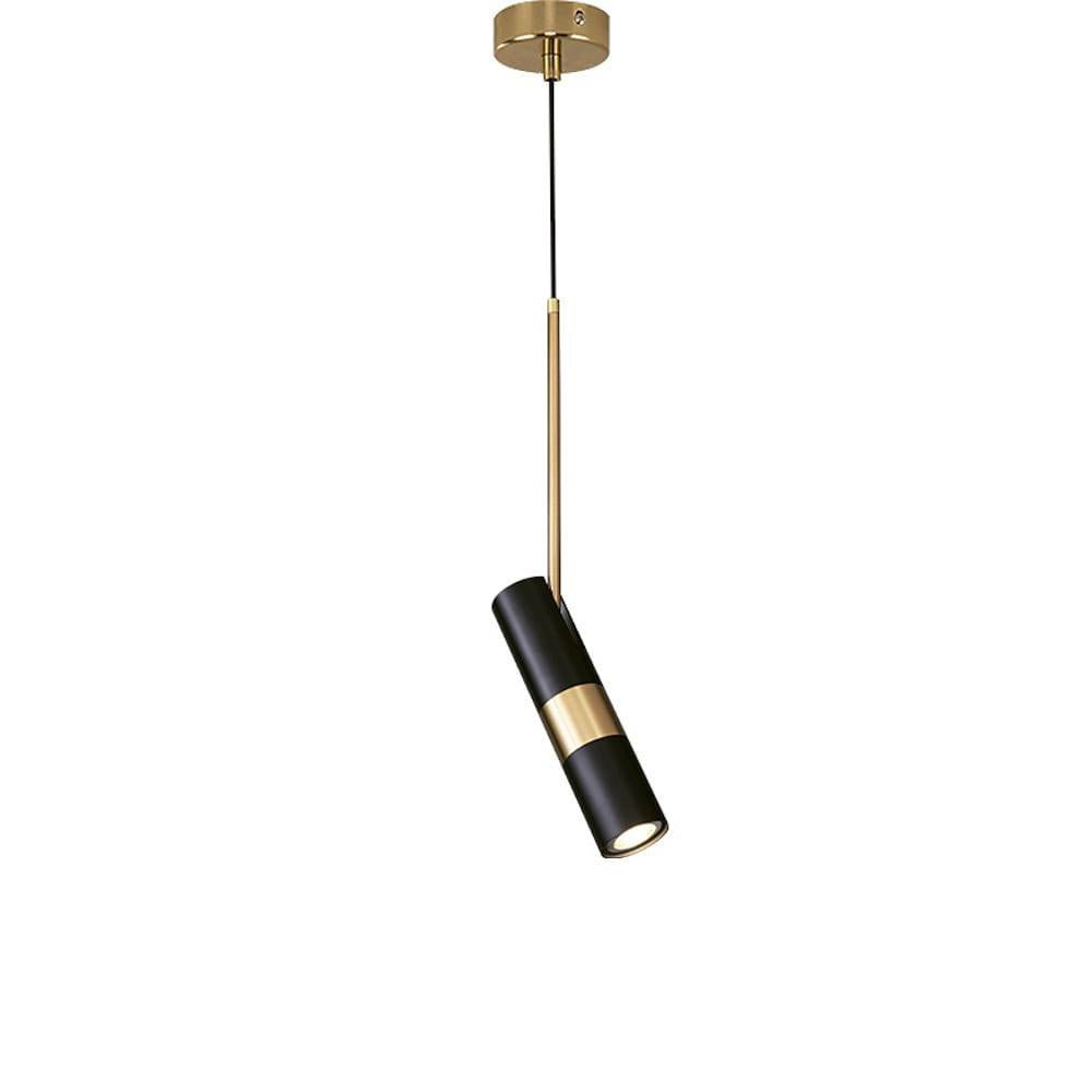 Lukas Pendant Light Dia 2.4″ x H 7.9″ / Dia 6cm x H 20cm / Black & Gold Pendant light