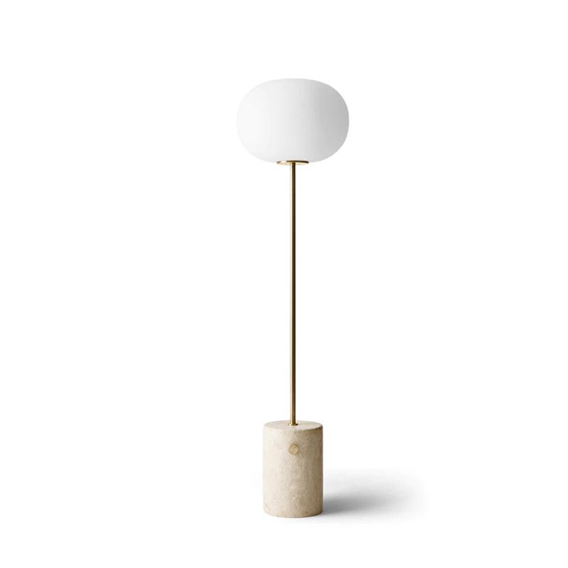 Lumina Pillar Orb Floor Lamp ? 13″ x H 59″ / Dia 33cm x H 150cm / Gold & White / US Plug Floor lamp