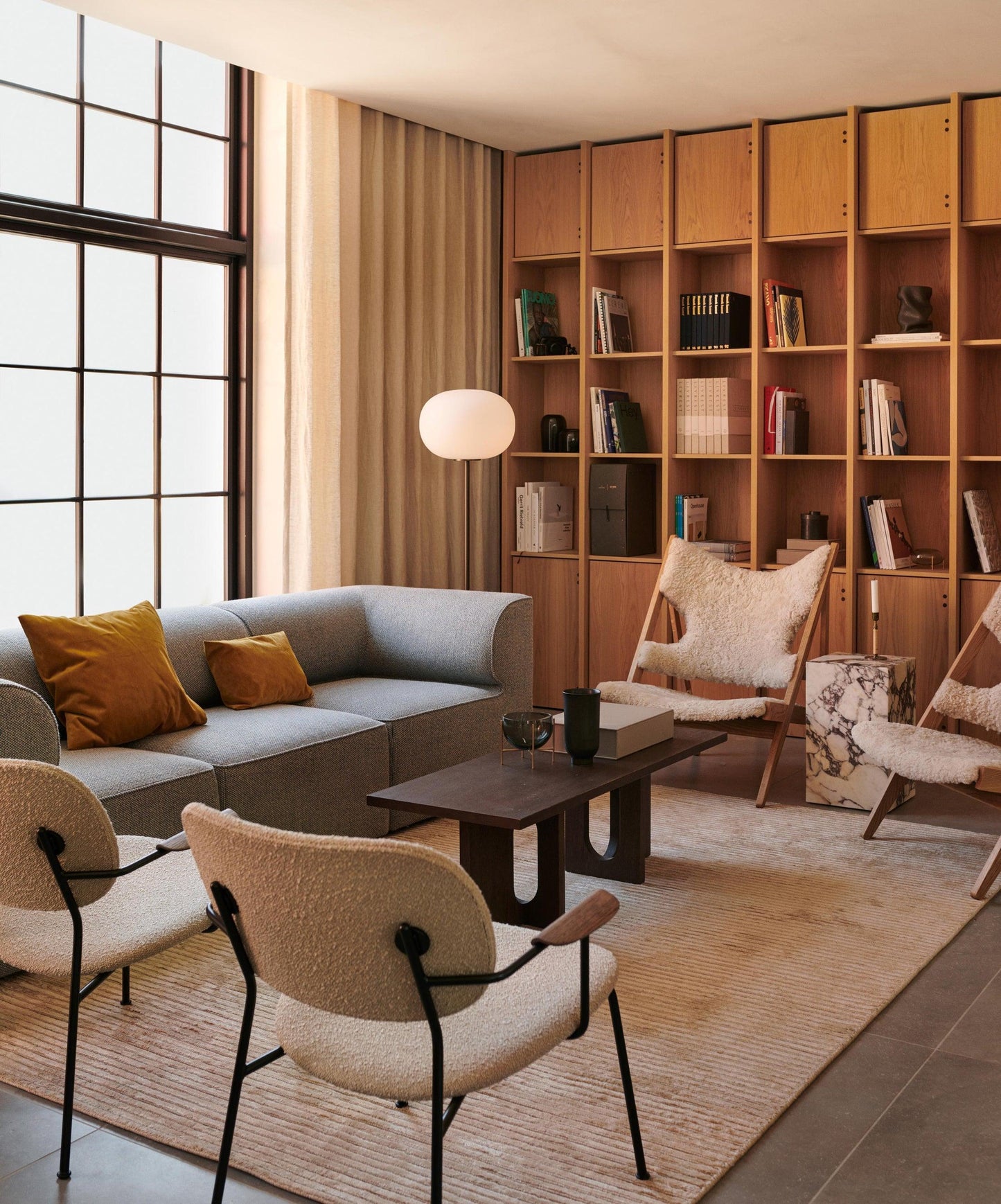 Lumina Pillar Orb Floor Lamp Floor lamp