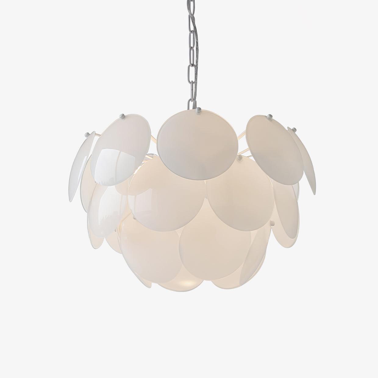 Luminous Petal Glass Chandelier Chandelier