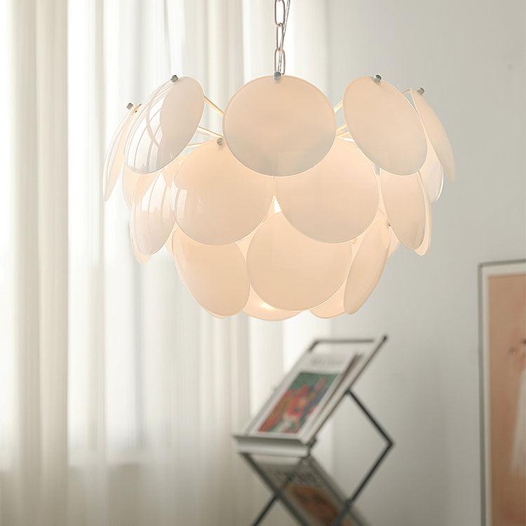 Luminous Petal Glass Chandelier Chandelier
