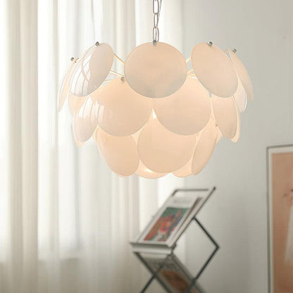 Luminous Petal Glass Chandelier Chandelier
