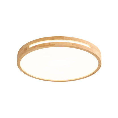 Lumis Halo Ceiling Light Circle: Dia 19.7″ x H 2.2″ / Wood Color / Warm Light 1001 Ceiling lamp