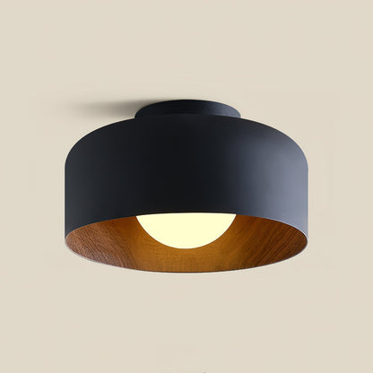 Lumosphere Ceiling Light Dia 8.7″ x H 5.1″ / Black Ceiling lamp