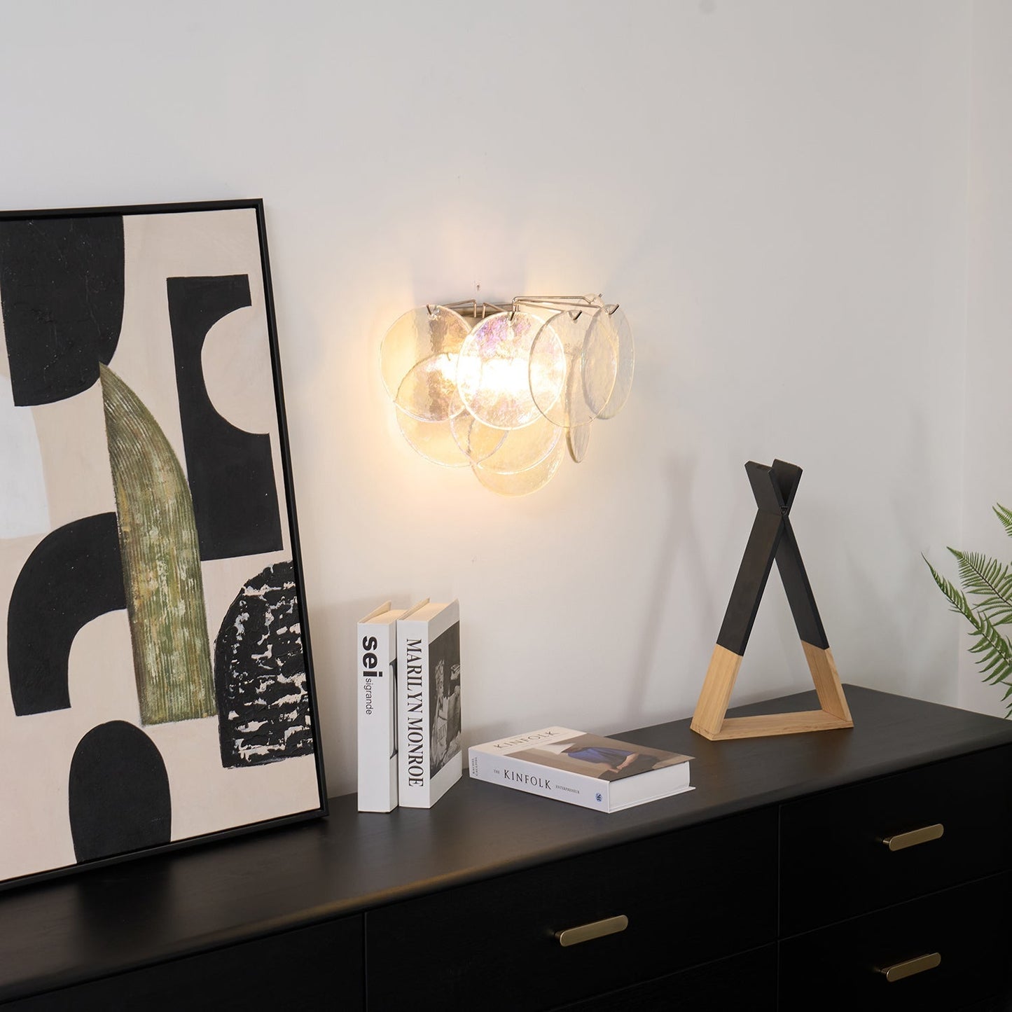 Lunaria Disc Murano Wall Lamp 1001 Wall lamp