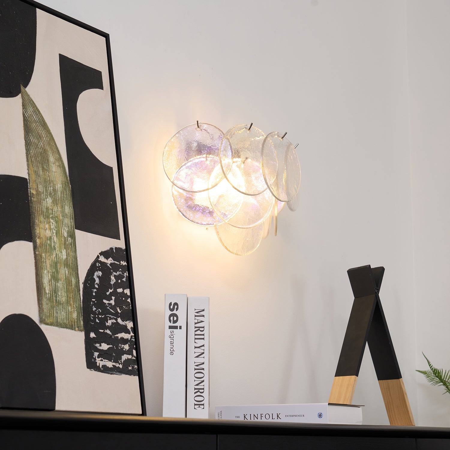 Lunaria Disc Murano Wall Lamp 1001 Wall lamp