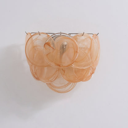Lunaria Disc Murano Wall Lamp ? 13.4″ x W 9.1″ x H 11″ / Orange 1001 Wall lamp