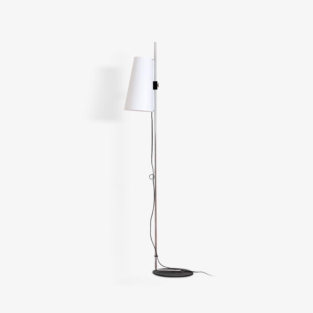 Lupe Floor Lamp Dia 49cm x H 160cm / ? 19.3″ x H 63″ / Chrome＆White / US plug Floor lamp
